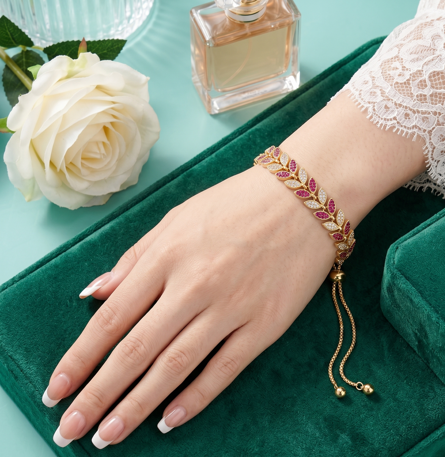 Petal adjustable Wristlet